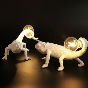 Lampe De Table Moderne En Résine De Lézard Animal-Lampe Veilleuse